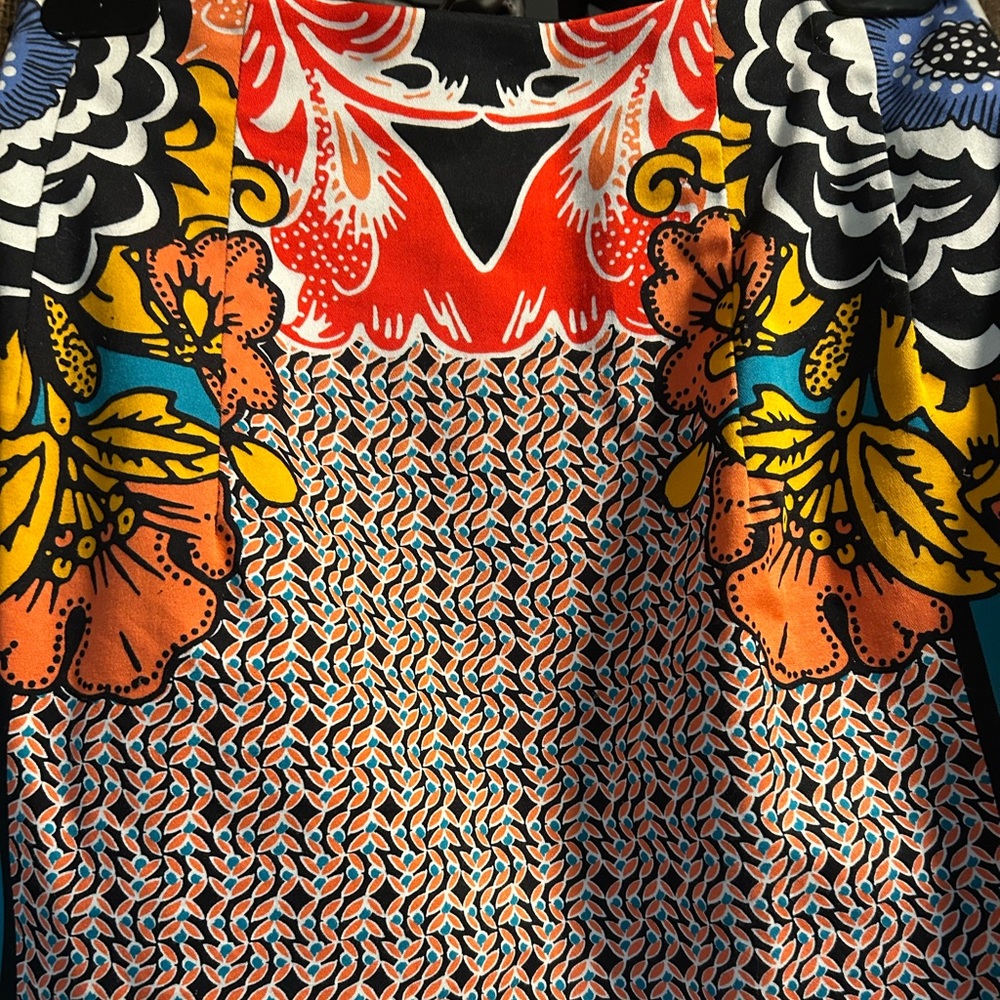 Express Multi-Color Pattern A-Line Mini Skirt - Picture 6 of 6